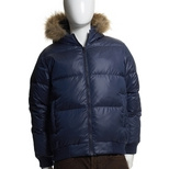 Barney's Co-op Blue Puffy Coat