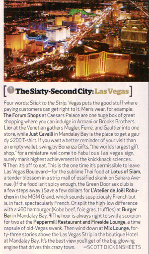 Esquire Vegas Guide
