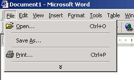 Sucky Office 2000 Drop-Down